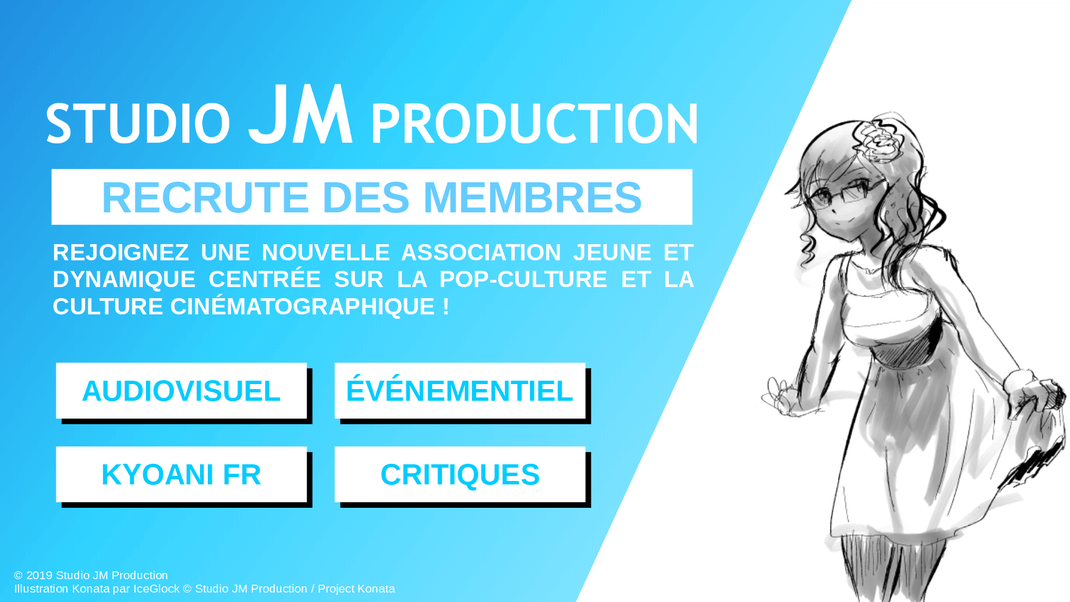 Rejoignez l'association Studio JM Production !